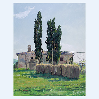 Giovanno d'Asso | Toskana | 30.09.2002 | 40 x 30 cm | Öl/Malkarton
