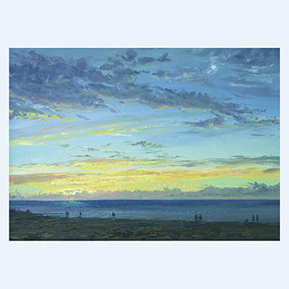 Abendspaziergang an der Nordsee | Deutschland | 2004 | 50 x 70 cm | Öl/Leinwand