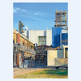 Alte und neue organische Produktion | Merck, Deutschland | 2010 | 90 x 65 cm | Öl/Leinwand