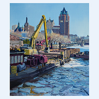 N. Riverwalk Way | Milwaukee, WI USA | 2012 | 65 x 55 cm | Öl/Leinwand