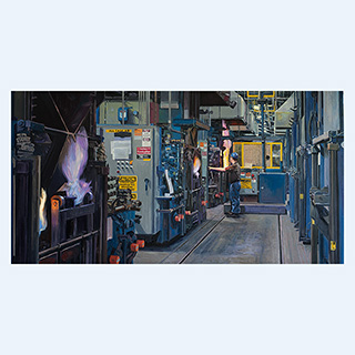 Heattreating | Walker Forge, Clintonville WI USA | 2012 | 90 x 170 cm | Öl/Leinwand