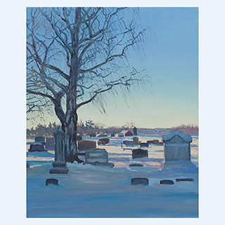 Friedhof in der Nähe von Cederburg | Wi, USA | 2012 | 55 x 45 cm | Öl/Leinwand