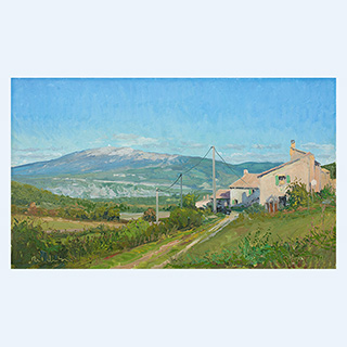 Mont Ventoux | Provence, Frankreich | 11.10.2013 | 30 x 50 cm | Öl/Malkarton