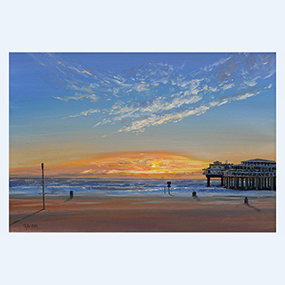 Pier von Scheveningen | Scheveningen, NL | 2014 | 60 x 85 cm | Öl/Leinwand