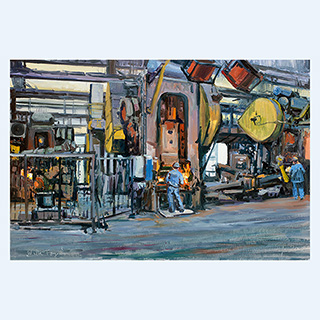 Study #2 | Walker Forge, Clintonville, WI, USA | 13.02.2015 | 40 x 60 cm | Öl/Malkarton