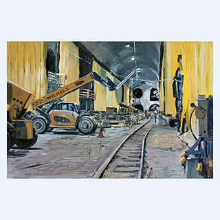 The East Side Access project #2 | New York, NY, USA | 18.02.2015 | 40cm x 60cm | Öl/Malkarton