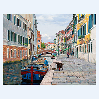 Fondamenta Misericordia | Venedig | 2015 | 70 x 95 cm | Öl/Leinwand