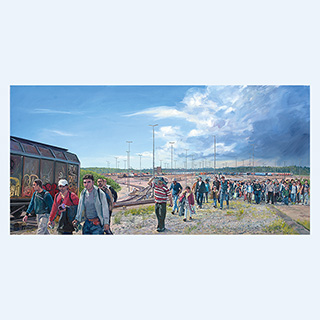 Deutschland 2015 | Deutschland | 2015 | 90 x 180 cm | Öl/Leinwand