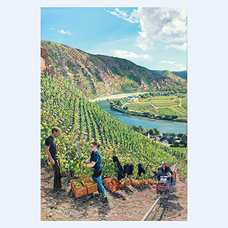 Weinberge an der Mosel | Franzen | 2016 | 130cm x 90cm | Öl/Leinwand