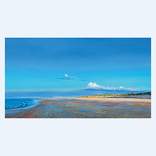 Leuchtturm von Texel | Niederlande | 2018 | 110cm x 200cm | Öl/Leinwand