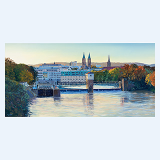 Hafenbrücke | Kassel | 2018 | 50 x 100 cm | Öl/Leinwand