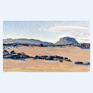 Krepputunga | Island | 09.08.1990 | 30 x 50 cm | Öl/Malkarton