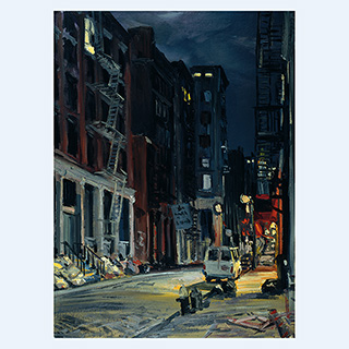 Mitternacht in Soho | New York | 29.05.1996 | 60 x 45 cm | Öl/Malkarton