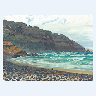 Brandung | Lanzarote | 08.04.1994 | 30cm x 40cm | Öl/Malkarton