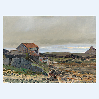 Stapafell | Island | 03.08.1993 | 30cm x 40cm | Öl/Malkarton