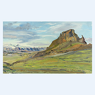 Tindafjöll | Island | 29.07.1993 | 30cm x 50cm | Öl/Malkarton