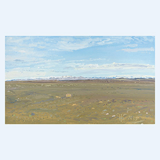 Sprengisandur | Island | 26.07.1993 | 30 x 50 cm | Öl/Malkarton