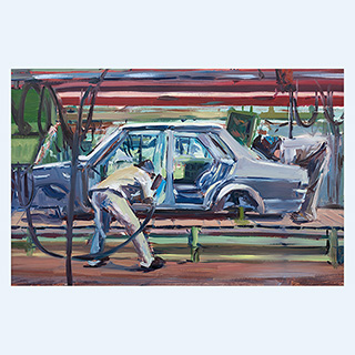 Karosserieschweißer | VW, Wolfsburg | 05.09.1980 | 40 x 60 cm | Öl/Malkarton