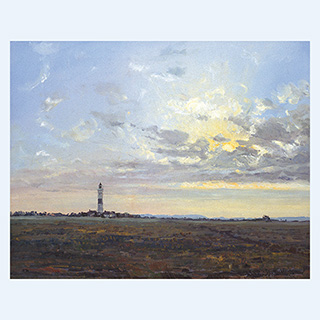 Leuchtturm bei Kampen | Sylt | 1997 | 60 x 80 cm | Öl/Leinwand