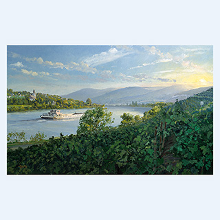 Mosellandschaft | Mosel | 1998 | 70cm x 110cm | Öl/Leinwand