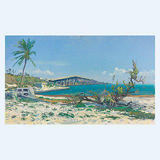 Alte Bahia Honda Bridge | Florida | 03.04.1999 | 30 x 50 cm | Öl/Malkarton