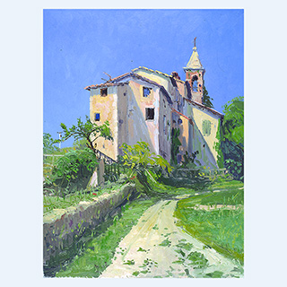 Stigliano | Toskana | 26.05.1999 | 40 x 30 cm | Öl/Malkarton