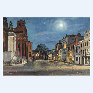 Campo dei Giovanni e Paolo | Venedig | 20.03.2000 | 40 x 60 cm | Öl/Malkarton