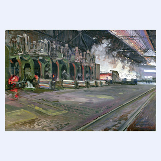 Walzstraße | Hösch, AG Dortmund | 06.02.1984 | 40 x 60 cm | Öl/Malkarton