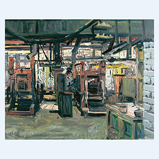 Kokillenmaschinen | ACECO, Milwaukee, USA | 13.05.2002 | 40 x 50 cm | Öl/Malkarton