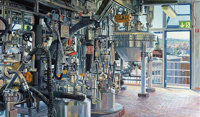 Reaktor für Flüssigkristallproduktion | Merck, Darmstadt