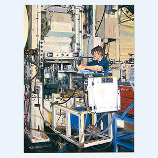 Elementare Automatisierungstechnik | RES Manuf., Milwaukee USA | 2004 | 80 x 60 cm | Öl/Leinwand