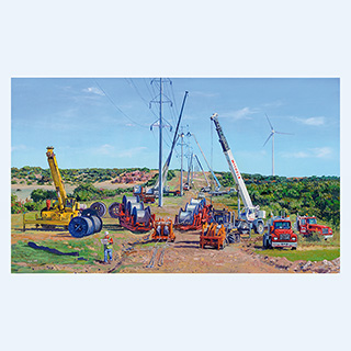 Strom aus Wind | Michels, Brownsville, WI USA | 2008 | 90cm x 150cm | Öl/Leinwand