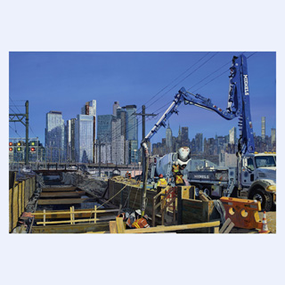 Baustelle in der Nähe der Queensboro Bridge | Michels, New York, USA | 2019 | 95cm x 140cm | Öl/Leinwand