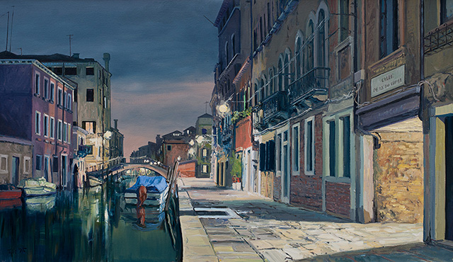 2015 | Calle due Corti | Venedig | 70 x 120cm | Öl/Leinwand 2015 | Calle due Corti | Venedig | 70 x 120cm | Öl/Leinwand