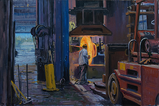 07.04.2015 | Scot Forge #2 | Scot Forge, Spring Grove, IL USA | 40 x 60cm | Öl/Malkarton 07.04.2015 | Scot Forge #2 | Scot Forge, Spring Grove, IL USA | 40 x 60cm | Öl/Malkarton