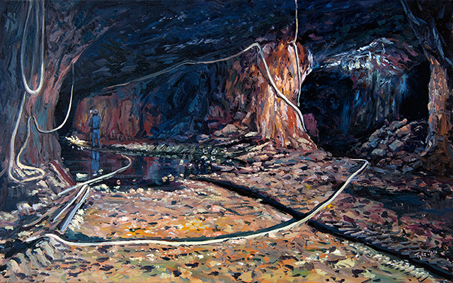 2016 | Alte Strecke | Erzbergwerk Sachtleben | 50 x 80cm | Öl/Leinwand 2016 | Alte Strecke | Erzbergwerk Sachtleben | 50 x 80cm | Öl/Leinwand