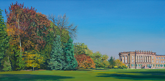 2018 | Herbststimmung mit Schloss Wilhelmshöhe | Kassel | 50 x 100cm | Öl/Leinwand