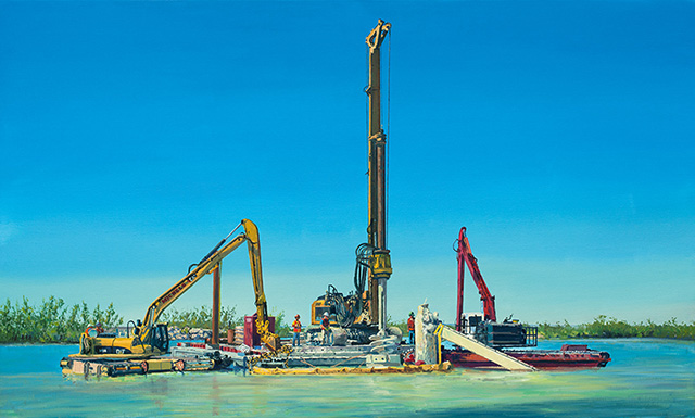 2018 | Power Foundation in Key West | Florida, USA | 90 x 150cm | Öl/Leinwand 2018 | Power Foundation in Key West | Florida, USA | 90 x 150cm | Öl/Leinwand