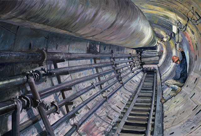 2019 | Sturmkanalisationskanal | Michels, Columbus Ohio, USA | 95 x 140cm | Öl/Leinwand 2019 | Sturmkanalisationskanal | Michels, Columbus Ohio, USA | 95 x 140cm | Öl/Leinwand