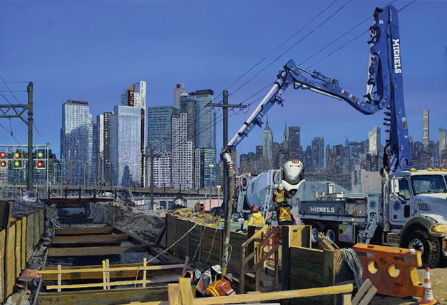 2019 | Baustelle in der Nähe der Queensboro Bridge | Michels, New York, USA | 95 x 140cm | Öl/Leinwand