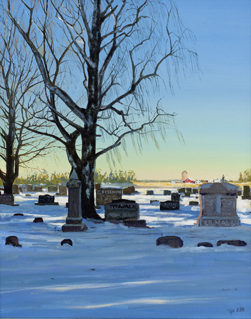 2020 | Friedhof | Wisconsin, USA | 50 x 40cm | Öl/Leinwand