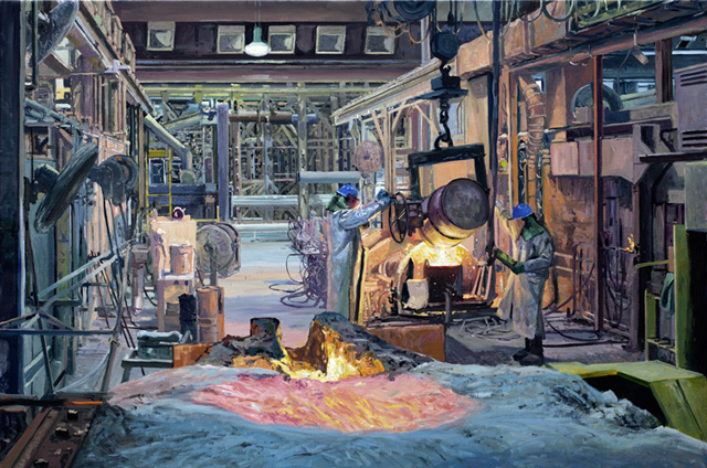 2022 | Schleuderguss | MetalTek, Waukesha WI USA | 90 x 135cm | Öl/Leinwand 2022 | Schleuderguss | MetalTek, Waukesha WI USA | 90 x 135cm | Öl/Leinwand