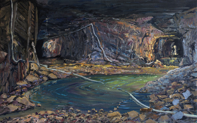 2024 | Meggen, stillgelegte Bahnstrecke | Meggen | 50 x 80cm | Öl/Leinwand